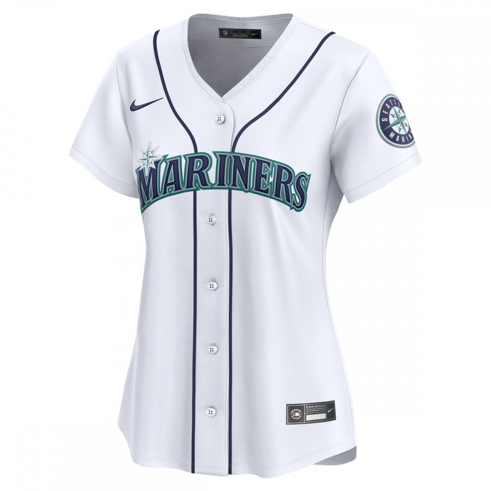Seattle Mariners Women's #1 Mom Home Limited Jersey - White-Pro Kit Vault | Brand New 26/27 Sports Jerseys